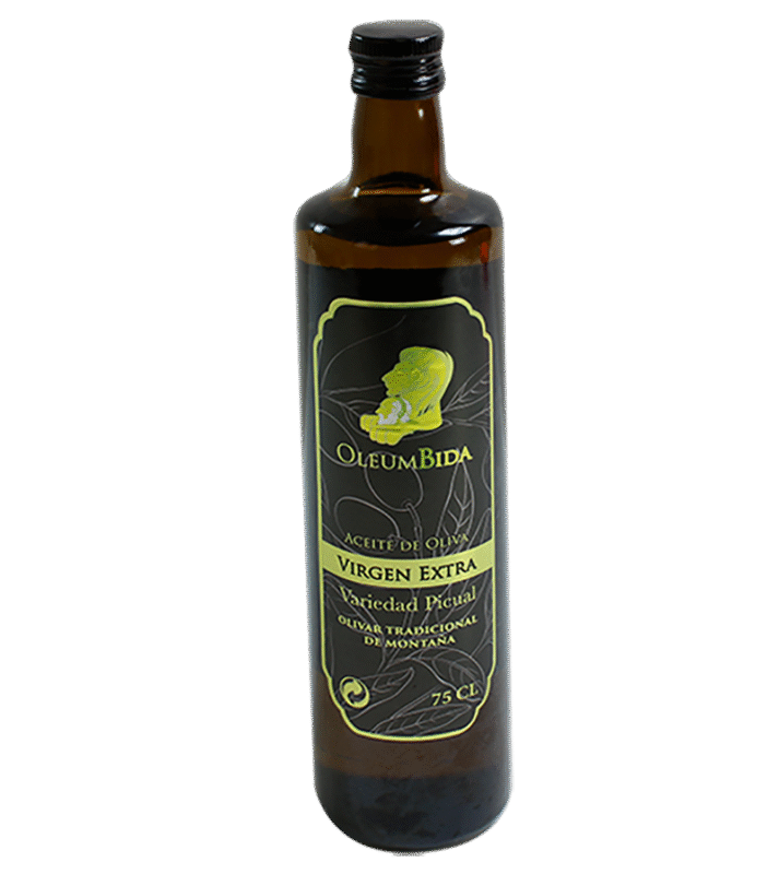 botella_75 cl CAJA 12 UNIDADES BOTELLA DE VIDRIO OLEUMBIDA ACEITE DE OLIVA VIRGEN EXTRA 75 CL